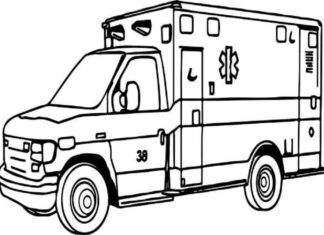 Karetka ambulans karetka ambulans kolorowanka do drukowania