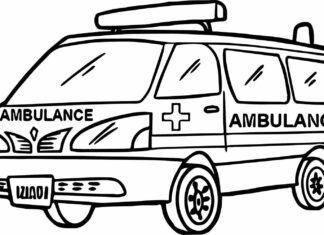 Karetka na sygnale karetka na sygnale kolorowanka do drukowania