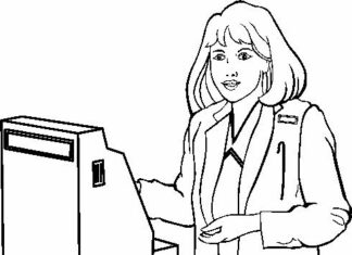 kasjerka kolorowanka do drukowania