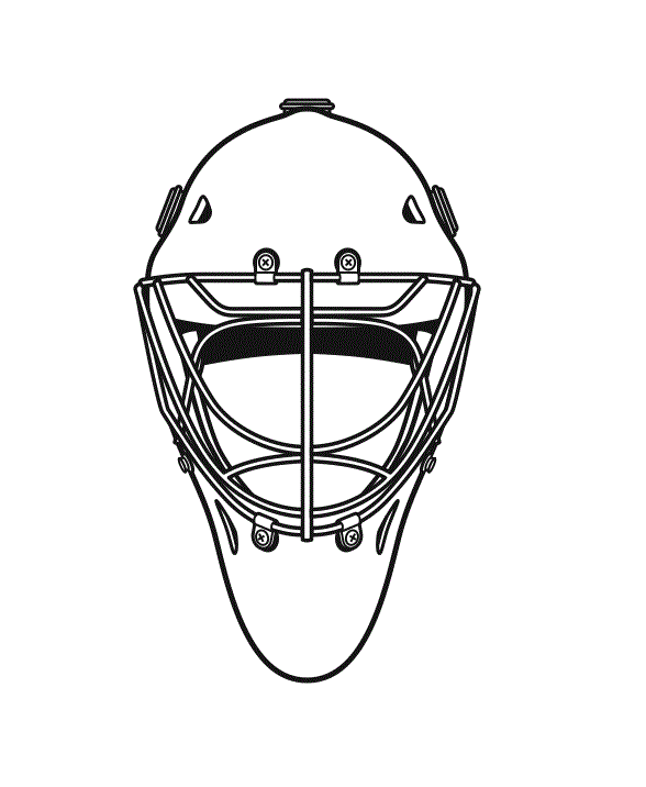 kask do hokeja kolorowanka do drukowania