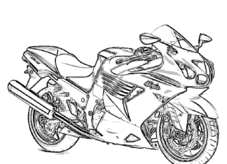 Kawasaki ninja kawasaki ninja kolorowanka do drukowania