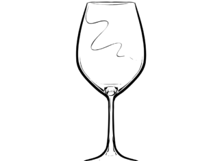 kieliszek kolorowanka do drukowania