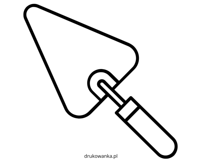 Kielnia murarska obrazek do drukowania