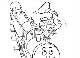 Kierowca pociągu maszynista kierowca pociągu maszynista kolorowanka do drukowania