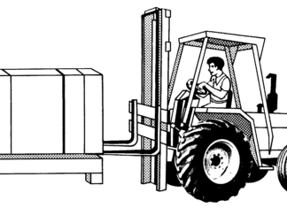 Kierowca wózka widłowego kierowca wózka widłowego kolorowanka do drukowania