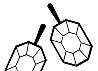kolczyki z diamnetami kolorowanka do drukowania