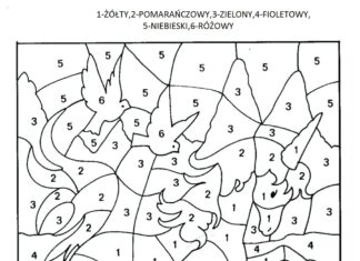 kolorowanie po numerach kolorowanka do drukowania