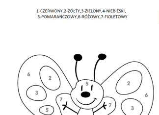 kolorowanie według kodu kolorowanka do drukowania