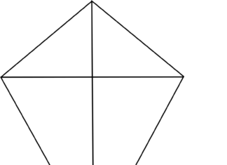 kolorowy latawiec kolorowanka do drukowania