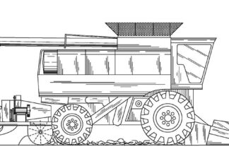 Kombajn do buraków kombajn do buraków kolorowanka do drukowania
