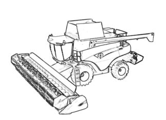 kombajn john deere kolorowanka do drukowania