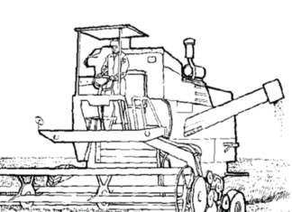 kombajn zbożowy kolorowanka do drukowania