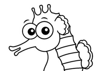 Konik morski dla dzieci konik morski dla dzieci kolorowanka do drukowania