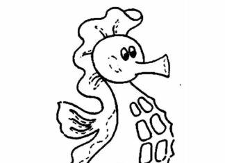 Konik morski z bajki konik morski z bajki kolorowanka do drukowania