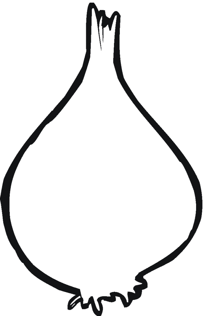 kontur cebuli obrazek do drukowania