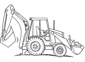 koparko ładowarka kolorowanka do drukowania