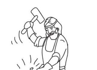 kowal kolorowanka do drukowania