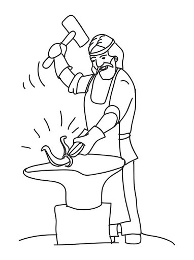 kowal kolorowanka do drukowania