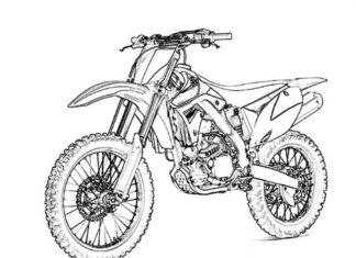 Kros kawasaki kros kawasaki kolorowanka do drukowania