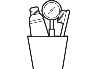 Kubek do mycia zębów kubek do mycia zębów kolorowanka do drukowania