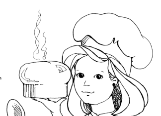 Kucharka kucharka kolorowanka do drukowania