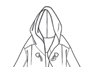 Kurtka przeciwdeszczowa obrazek do drukowania