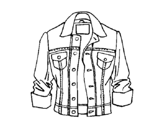 Kurtka jeansowa Kurtka jeansowa obrazek do drukowania