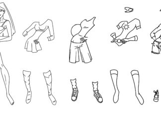 lalka bez ubrań kolorowanka do drukowania