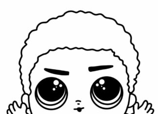 lalka bobas kolorowanka do drukowania