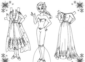 Lalki do ubierania lalki do ubierania kolorowanka do drukowania