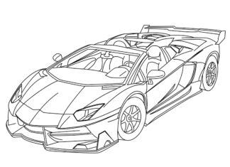 Lamborgini Aventator lamborghini aventator kolorowanka do drukowania