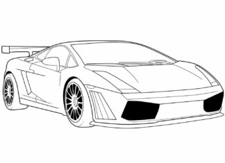 lamborghini huracan kolorowanka do drukowania
