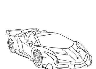 Lamborghini Veneno lamborghini veneno kolorowanka do drukowania