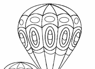 Latające balony latające balony kolorowanka do drukowania