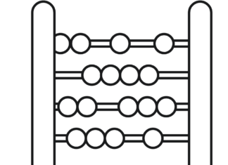 liczydło nauka liczenia kolorowanka do drukowania