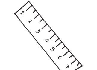 linijka do matematyki kolorowanka do drukowania