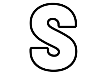 Litera S litera S kolorowanka do drukowania