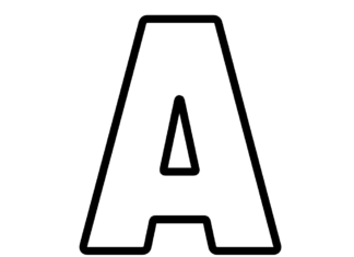 Litera a litera a kolorowanka do drukowania