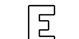 Litera Ę litera Ę kolorowanka do drukowania