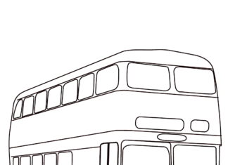 londyński autobus obrazek do drukowania