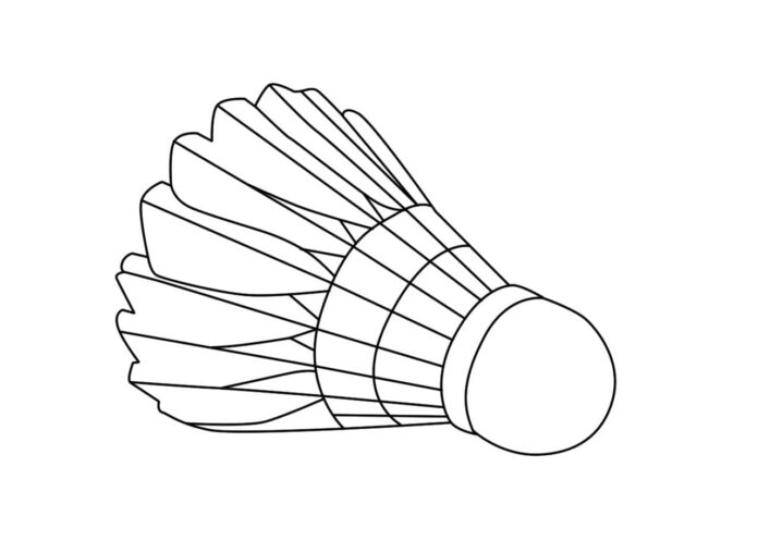 lotka do badmintona kolorowanka do drukowania
