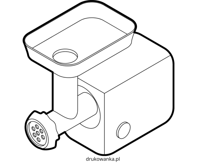 maszynka do mielenia mięsa kolorowanka do drukowania