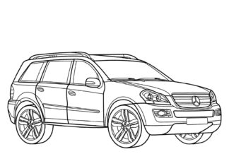 mercedes glc obrazek do drukowania