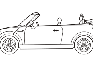 Mini Cooper Kabrio mini cooper kabrio kolorowanka do drukowania