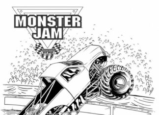 monster jam hot wheels kolorowanka do drukowania