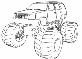 monster truck hot wheels kolorowanka do drukowania