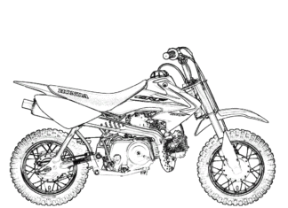 Motocykl górski motocykl górski kolorowanka do drukowania