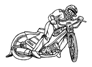 Motor żużlowy motor żużlowy kolorowanka do drukowania