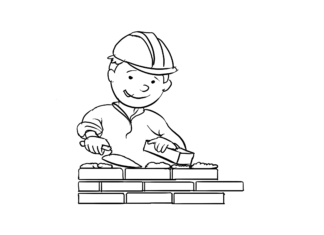 Murarz murarz kolorowanka do drukowania