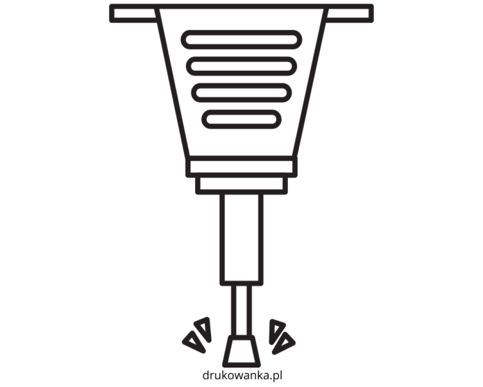 Młot pneumatyczny obrazek do drukowania